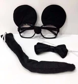 Mickey Mouse Gözlüğü Papyonu Kuyruğu Seti - 1