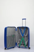 Benetton Trolley Valiz Mavi Kabin Boy 14BNT1000-03-M - 4