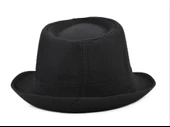 Çocuk Boy Siyah Kumaş Fötr Şapka Gösteri Şapkası Michael Jackson Şapkası 54 No thumbnail 3