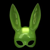 Karanlıkta Parlayan Fosforlu Tavşan Maskesi – Glow Bunny Masquerade Maske (32x22 Cm) thumbnail 2