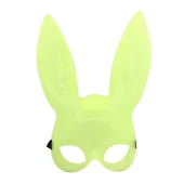 Karanlıkta Parlayan Fosforlu Tavşan Maskesi – Glow Bunny Masquerade Maske (32x22 Cm) thumbnail 4