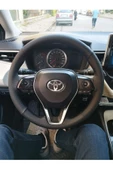 DİKİŞLİ DİREKSİYON KILIFI İTHAL NOKTALI DAMARLI SİYAH DİKİŞLİ COROLLA İÇİN - 1