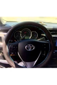 DİKİŞLİ DERİ DİREKSİYON KILIFI NOKTALI DERİ AÇIK MAVİ DİKİŞLİ TOYOTA COROLLA İÇİN - 1