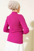 Fitilli Esnek Triko Kazak Magenta - 3
