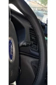 DİKİŞLİ DİREKSİYON KILIFI SİYAH DERİ/DİKİŞLİ FORD TRANSİT İÇİN thumbnail 3
