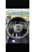 DİKİŞLİ DİREKSİYON KILIFI DAMARLI/NOKTALI DERİ SİYAH DİKİŞLİ AUDİ A6 İÇİN - 1
