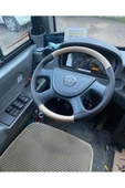 DİKİŞLİ DİREKSİYON KILIFI DAMARLI SİYAH/BEJ DERİ SİYAH DİKİŞLİ ISUZU NOVO OTOBÜS İÇİN - 1