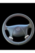 DİKİŞLİ DİREKSİYON KILIFI DAMARLI DERİ KIRMIZI DİKİŞLİ MERCEDES 2640 İÇİN - 2