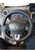 DİKİŞLİ DİREKSİYON KILIFI DAMARLI NOKTALI İTHAL DERİ SİYAH DİKİŞLİ RENAULT KANGO İÇİN thumbnail 2