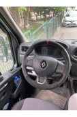 DİKİŞLİ DİREKSİYON KILIFI NOKTALI/NUBUK KIRMIZI YÜZÜK KIRMIZI DİKİŞ RENAULT MASTER İÇİN - 1