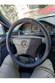 DİKİŞLİ DİREKSİYON KILIFI DAMARLI SİYAH DERİ SİYAH DİKİŞLİ E200 MERCEDES İÇİN thumbnail 2