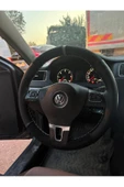 DİKİŞLİ DİREKSİYON KILIFI NOKTALI NUBUK GRİ YÜZÜK GRİ DİKİŞ VW JETTA İÇİN  UYUMLU - 2