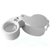 Mini 40x25mm Takı Büyüteç, Cep Büyüteç, Teftiş, Elmas Pullar, Madeni Kontrol Lup Mg21011 thumbnail 3