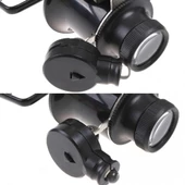 Gözlük Model Çıft Led Aydınlatma ,saat Onarımı Için Harika Büyüteç thumbnail 5