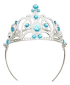 Mavi Taşlı Elsa Çocuk Tacı Prenses Tacı Kraliçe Tacı 16x14 Cm thumbnail 4