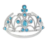 Mavi Taşlı Elsa Çocuk Tacı Prenses Tacı Kraliçe Tacı 16x14 Cm thumbnail 1