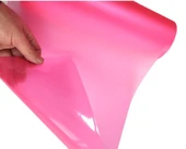 Parlak Simli Görünüm Pembe Renk Yapışkanlı Folyo 30 Cm 1 Metre - 2