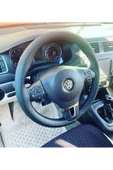 DİKİŞLİ DİREKSİYON KILIFI KARBON DERİ SİYAH DİKİŞLİ VOLKSWAGEN JETTA İÇİN thumbnail 1