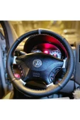 Di?ki?şli? Di?reksi?yon Kilifi Si?yah/noktali Deri? Gri? Yüzük/di?ki?ş Vw Crafter I?çi?n - 1