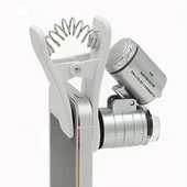 Evrensel Led Işıklı Mini Cep Mikroskobu, Tüm Kameralı Telefonlar Için No:9882w - 4