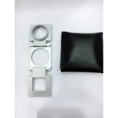 20 Mm Büyüteç Lup Dokumacı Büyüteci Full Çelik Katlanabilir Th9007a thumbnail 7