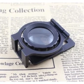 Tekstilciler Için  Kumaş Kontrolü Büyüteç,katlanan, Metal 15x Büyütme thumbnail 4