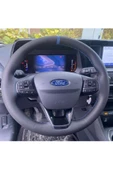 DİKİŞLİ DİREKSİYON KILIFI SİYAH DERİ MAVİ YÜZÜKLÜ FORD FOCUS thumbnail 1