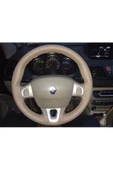 DİKİŞLİ DİREKSİYON KILIFI BEJ DERİ BEJ DİKİŞLİ RENAULT FLUENCE İÇİN thumbnail 1