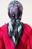 Otantik Paisley Desen Eşarp Mint Yeşili - 3