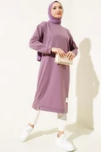 Arma Detaylı Uzun Tunik Magenta - 2