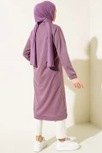 Arma Detaylı Uzun Tunik Magenta - 3