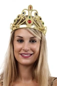Altın Renk Plastik Prenses Tacı Kraliçe Tacı 60 Cm thumbnail 3