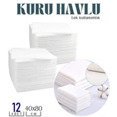 ModaCar Tek Kullanımlık Kuru Havlu Çok Amaçlı 40X80 CM 12 Adet - 1