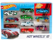 DZC KUZENLER AVM HOT WHEELS 10 Lİu METAL ARA0BALAR DEMİR ERKEK OYUNCAK ARAÇ SET - 1