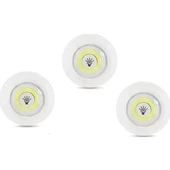 Kablosuz Uzaktan Kumandalı 3lü Led Lamba Seti - 3
