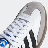 Adidas Samba B75806 Unisex Spor Ayakkabı Beyaz Siyah - 6