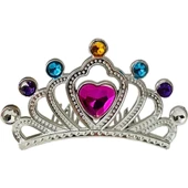 Gümüş Renk Taraklı Model Prenses Kraliçe Tacı 1 No 12x7 Cm thumbnail 3