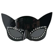 Siyah Renk Siyah Camlı Kedi Şekilli Parti Gözlüğü 20x11 Cm thumbnail 2