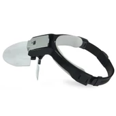 Lens Takmalı 5 Lenslı , Led Lambalı Şapka Tip Büyüteç - 4