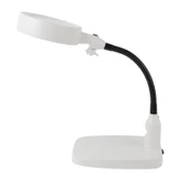 Masaüstü 10x Led Işıklı Büyüteç Okuma El Sanatları Onarım Büyüteç 7765 thumbnail 1