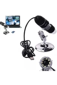 1600x Usb Dijital Mikroskop Kamera Endoskop 8led Büyüteç Metal Standı - 7