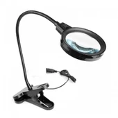 12 Led Clipslı Işıklı Büyüteç,işıklı Masa Lambası Çalışma Lambası - 1