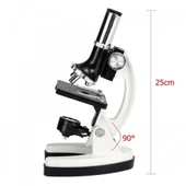 Mikroskop Taşınabilir Set 28 Parça Eğitim Mikroskop Kiti 300x 600x Ve 1200x Çocuklara - 6
