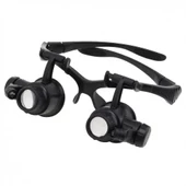 Gözlük Modeli 10x 15x 20x 25x Lens,2led Işıklı,büyüteç thumbnail 6