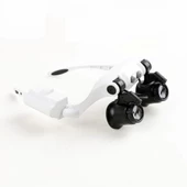 Kuyumcu,saat Onarım Için 10x15x20x25x Mercekli Gözlük Büyüteç9892g3a - 4