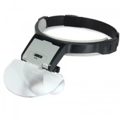 Lens Takmalı 5 Lenslı , Led Lambalı Şapka Tip Büyüteç - 1