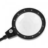 12 Led Clipslı Işıklı Büyüteç,işıklı Masa Lambası Çalışma Lambası - 2