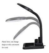 Esnek 5x /10x,40 Led Işıklı Büyüteç ,lamba  Büyüteç Okuma, Çalışma Lehim Masa Lambası A808 thumbnail 5