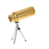 50x50 Panda Metal Gövde Tek Gözle Büyük Mercek Korsan Dürbün Gold thumbnail 3