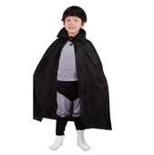 Siyah Renk Yakalı Çocuk Pelerin 90 Cm thumbnail 1